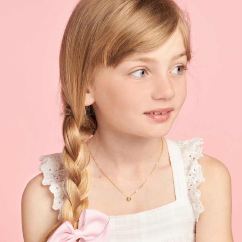 Child Puff Heart Necklace