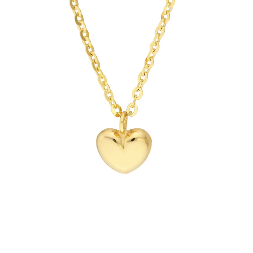 Child Puff Heart Necklace