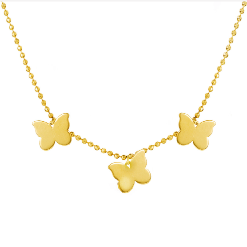 Child Triple Butterfly Necklace