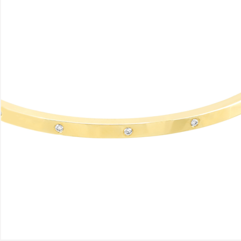 Contemporary Diamond Bangle