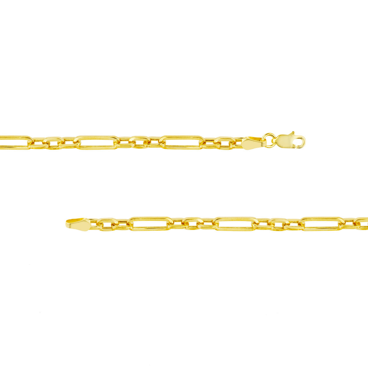 Mixed Chain ~ 3+1 Oval and Elongated Paperclip Links