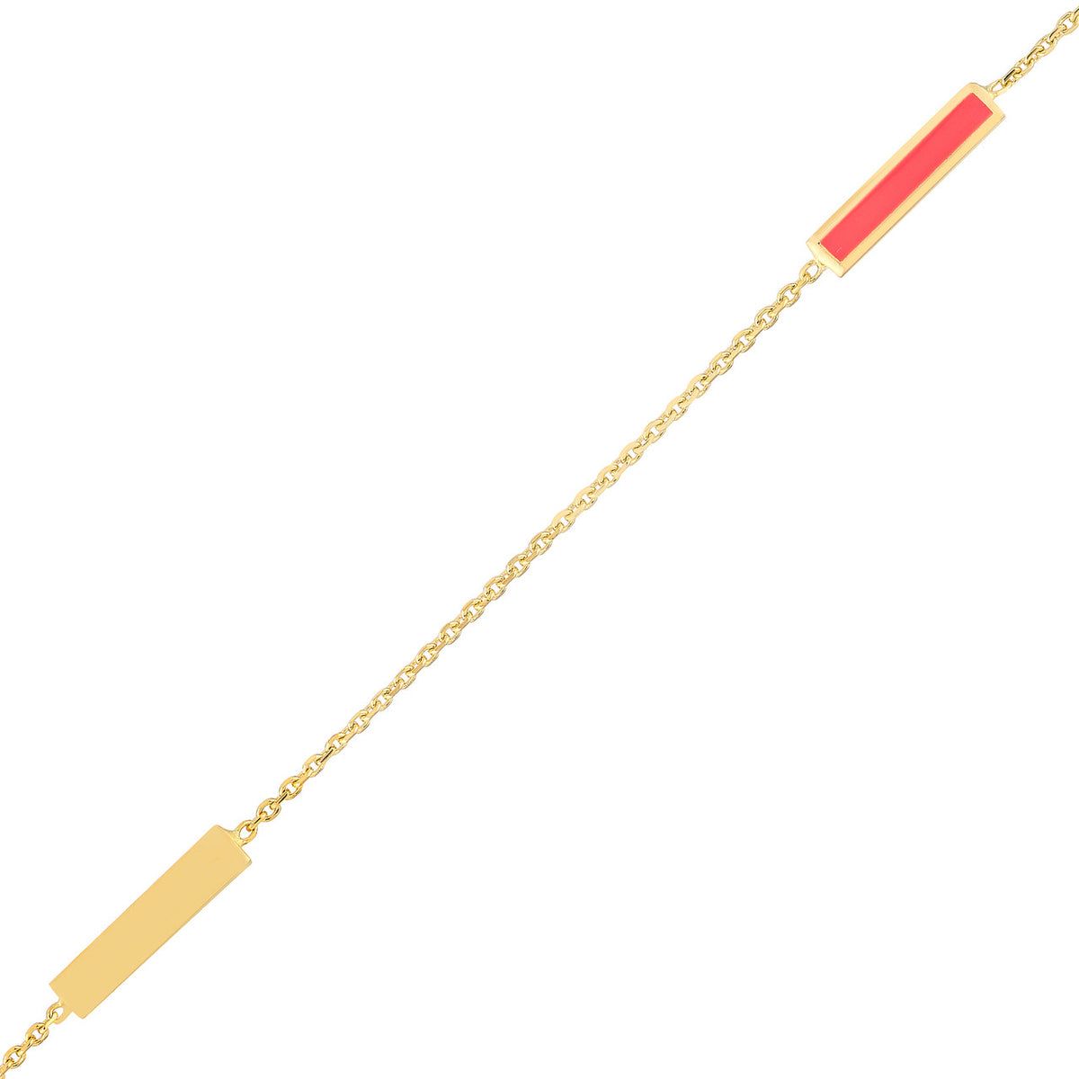 Enamel Bar Anklet- Various Colors