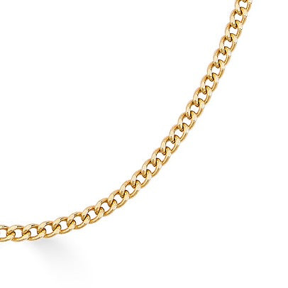 CUBAN LINK CHAIN-Necklaces-This is the chain we love to never take off. This cuban link chain is as good on its on as it is layered with any of your other necklaces. - 14k yellow and white gold - 4 mm width - 16” length - lobster clasp - shown on model in yellow gold - for custom sizes: ice@anneauxjewelry.com-Anneaux Jewelry