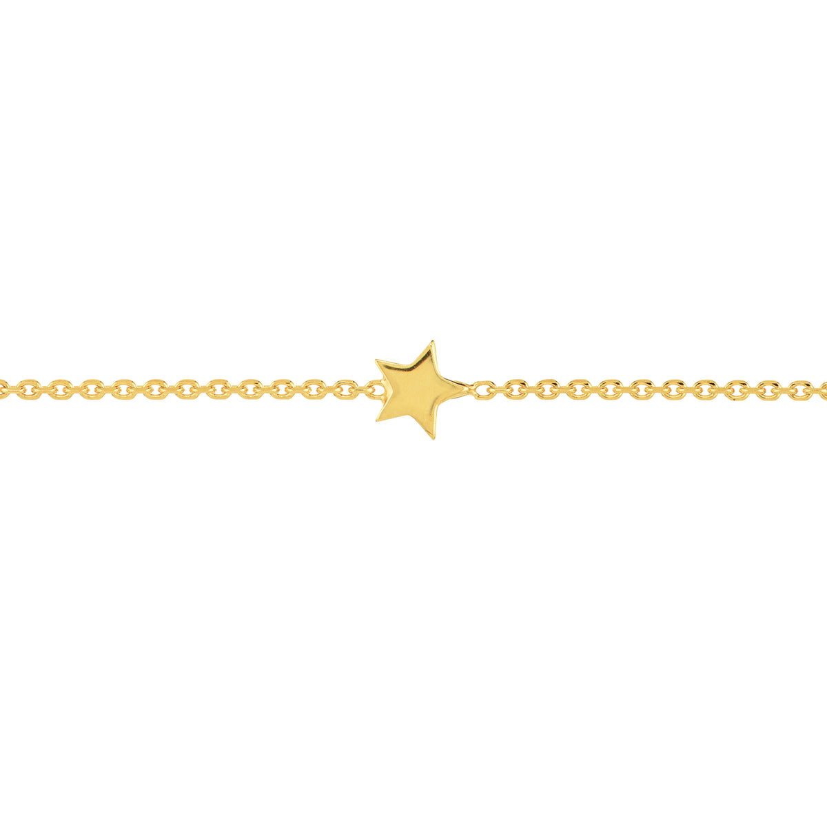 YOU ARE ‘A STAR’ ANKLET-Anklets-Six solid gold stars are spread out along a diamond cut cable link chain. We love how much shine this adds to your ankle! - 14k yellow gold - tripe extendable chain: 8”, 9," and 10” - lobster clasp-Anneaux Jewelry