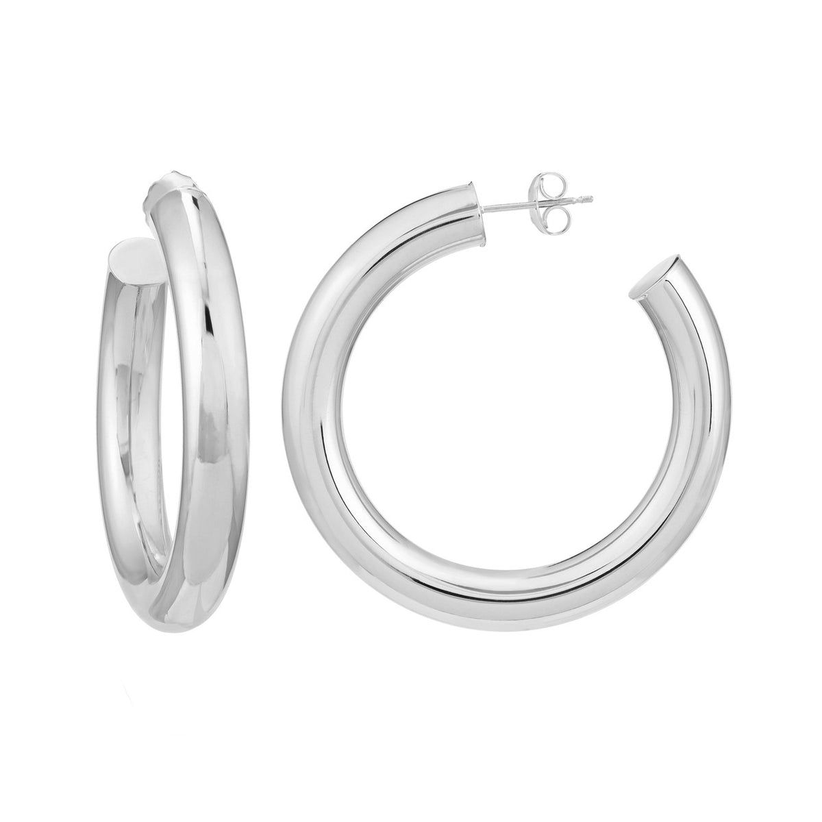 Chunky Tube Hoops - Large