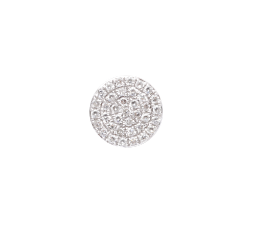 Diamond Pave Disc Stud